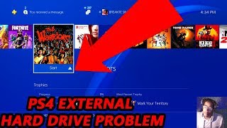 ps4 external hard drive error solution
