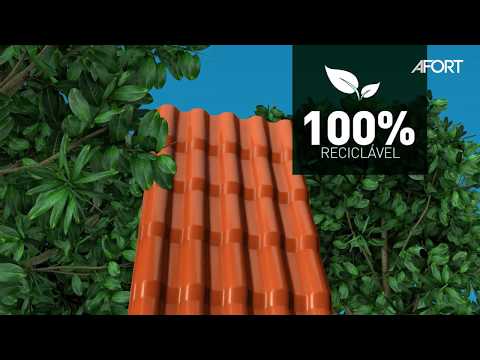 TELHA PLAN PVC 3,30 X 0,88 -06 ONDAS TERRA  AFORT