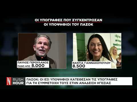 ΠΑΣΟΚ: 6 υποψήφιοι κατέθεσαν τις υπογραφές