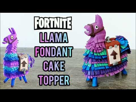 Fondant Cake Topper | Fortnite Labrador 3D Fondant | Fornite Llama Fondant | Samia's Kitchen