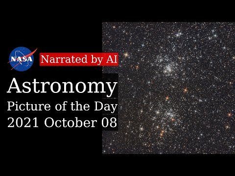 APOD: 2021-10-08 - The Double Cluster in Perseus (Narrated by Brian)