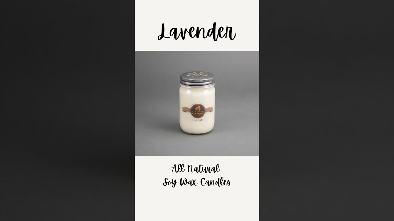 Lavender Scented Soy Candle #shorts