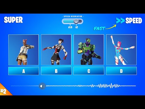 GUESS THE FORTNITE SKIN DANCING IN FAST SPEED - Fortnite Challange - PART 2 | Super