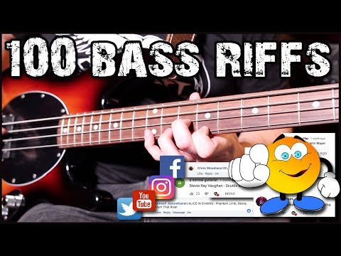 100 Greatest BASS Riffs | Suggested by YOU! (PART ONE)