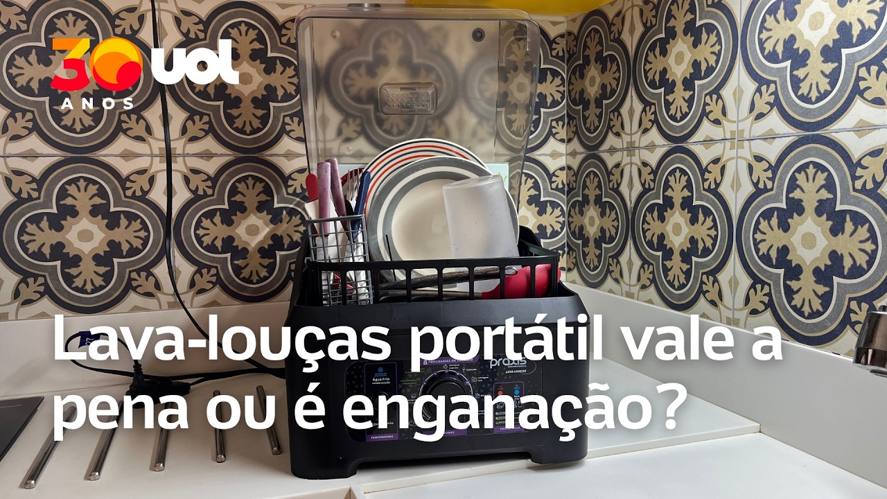 Miniatura da avaliação em vídeo de Lava Louças Praxis Portátil 3L 127v