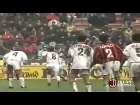 Serie A 1995-1996, day 20 Milan - Roma 3-1 (Weah, Moriero, Aldair o.g., Panucci)