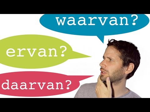 Daar, waar or er plus preposition? Dutch lesson, relative sub-clause