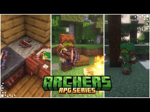 Archers (Minecraft Mod Showcase/Tutorial) | Expanded Archery, Archer Skills and New Weapons & Armor
