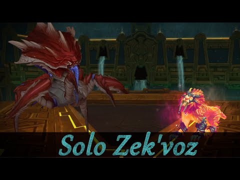 How to - Solo Zek'voz LFR - DPS Requires self healing