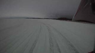 preview picture of video 'Honda CR250R Motocross On Ice Track'