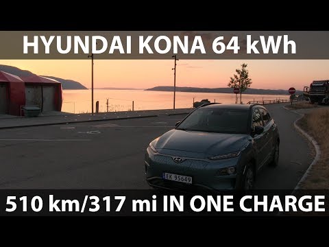  Hyundai Kona Electric 64 kWh (2018) range test video