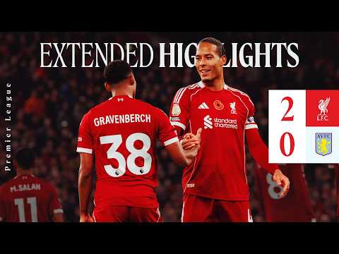 Extended Highlights: Liverpool 2-0 Aston Villa | Salah Record Goal In Premier League Win
