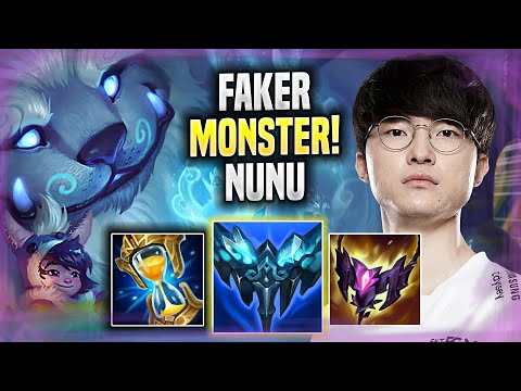 FAKER IS A MONSTER WITH NUNU MID! - T1 Faker Plays Nunu MID vs Kled! | Season 2022