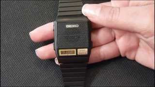 Vintage Seiko A966 series Talking watch review man
