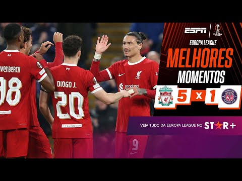 Gols e lances de Liverpool x Toulouse