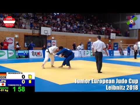 -81 kg Quarter-Final - HENNEBACH, Emil (GER) vs. TOMOKIYO, Hikaru (JPN)