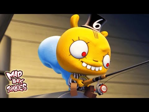 Zombie cartoon movie: Zombies and the Scary Sea Monster - Mad Box Zombies | EP 148