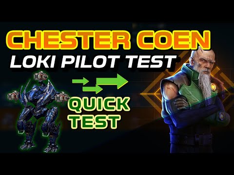 War Robots - Chester Coen test  (Loki Legendary Pilot) - Operation Thunderous Roar