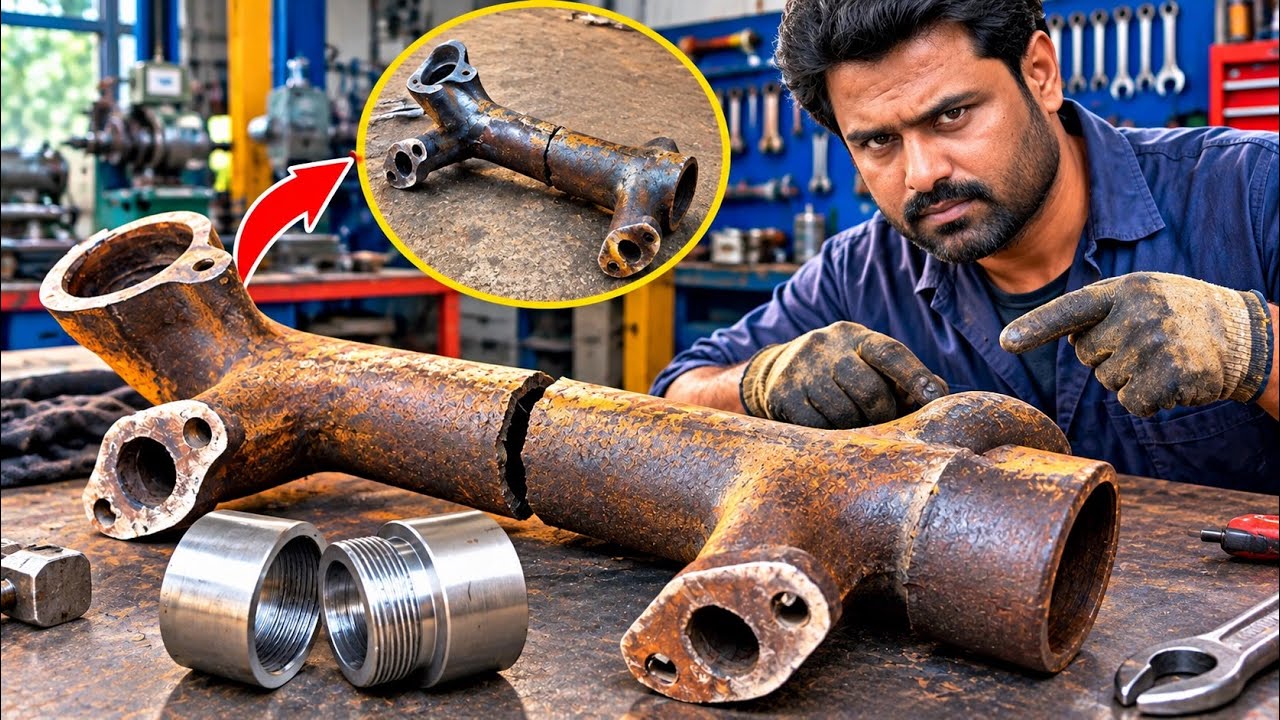 Exhaust Manifold Restoration 🔥 | Complete Repair Process