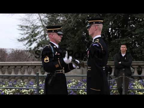 Inspection before Changing of the Guard at Tomb of the Un...