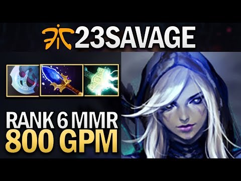 FNATIC.23SAVAGE DROW RANGER WITH 800 GPM - DOTA 2 GAMEPLAY