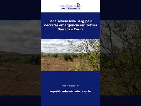 Seca severa leva Sergipe a decretar emergência em Tobias Barreto e Carira #Shorts