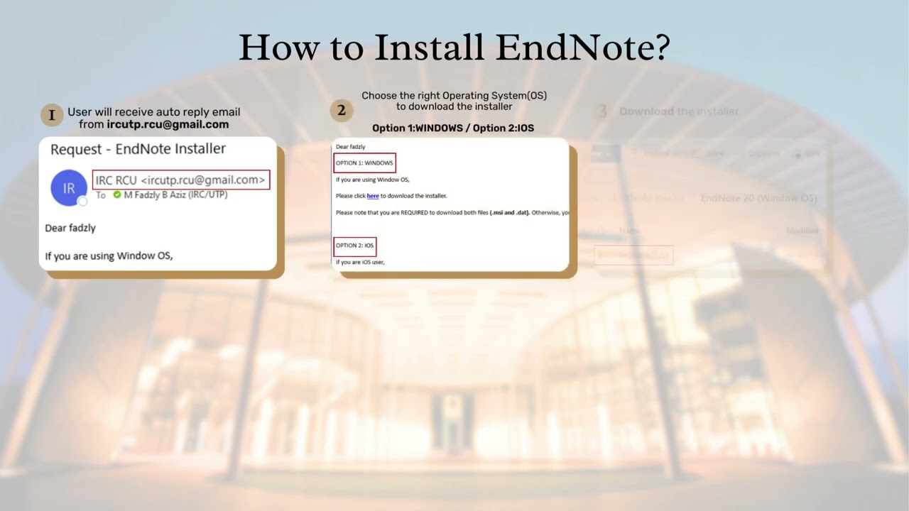 IRC User Guide: How to Install EndNote