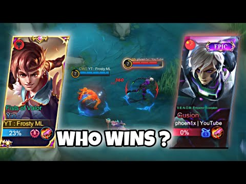 LEGENDARY BATTLE ! | GLOBAL YIN VS SUPREME GUSION | WHO WINS ? | MOBILE LEGENDS GLOBAL YIN GAMEPLAY