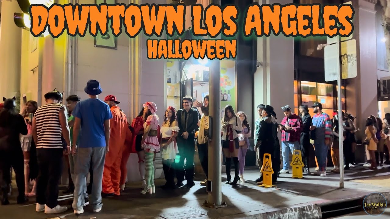 DTLA on Halloween 🎃| Los Angeles, California 🇺🇸 