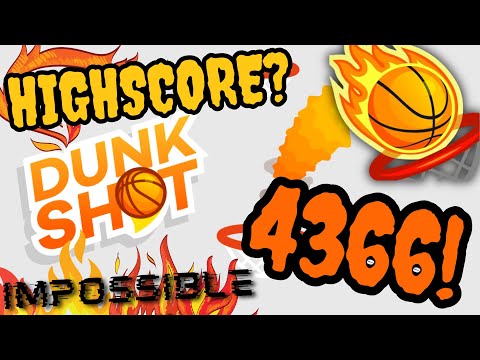 Dunk Shot Difficulty Hard World Record High Score