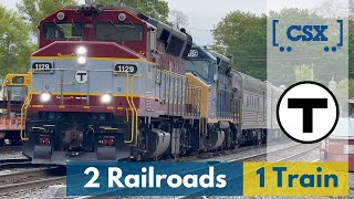 2 Railroads on 1 Train | All About the MBTA + CSX Geometry Train