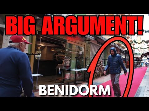 BENIDORM ARGUMENT! Chair THROWN & Elderly Man SPIT ON! 😡🚨