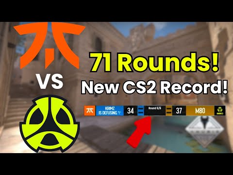 The LONGEST CS2 Match Ever Played! (71 Rounds)