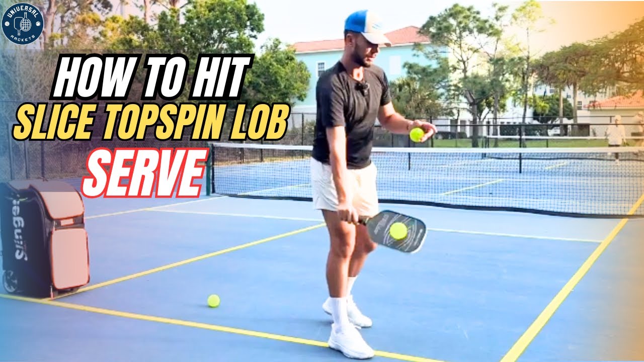 How To Hit The Slice, Backhand Slice, Topspin and Lob Serve In Pickleball