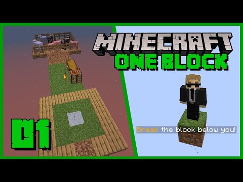 Minecraft OneBlock - A game on one block! | Minecraft 1.18 SkyBlock #01