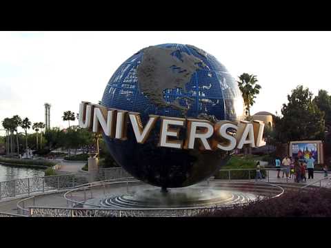 Universal Studios Orlando Globe and City Walk Signs