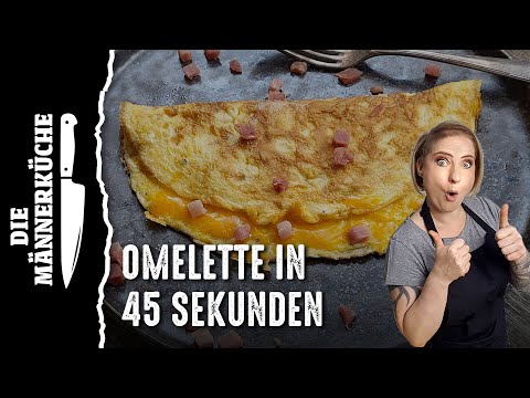 Cheese and ham omelette in 45 seconds! Just like in an all-inclusive hotel!