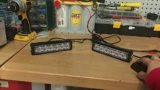 Par de estrobos de LED con switch y cableado de 36w ---- www.monkeygarage.mx ---