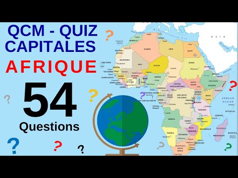 QCM - Quiz Capitals of Africa - Alphabetical order (AUDIO) - Capitals of the world - 54 questions v