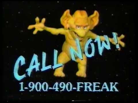 FREAK PHONE - 1900-490-FREAK - 2 Ads - High quality - 80's MTV
