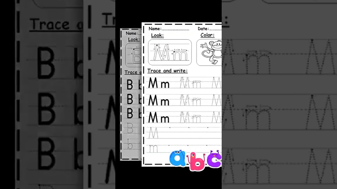 Alphabet tracing worksheets