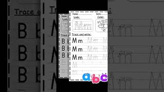 Alphabet tracing worksheets