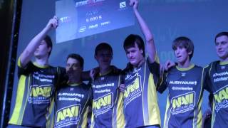 Na`Vi.DOTA at Starladder StarSeries Season 2 awarding ceremony