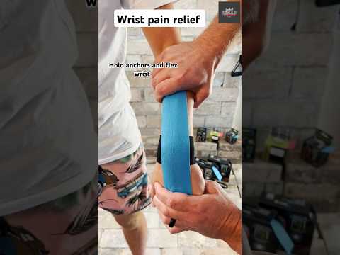 Kinesiology Taping technique for wrist pain relief or injury prevention!! 💯🔥#football #sports #pain