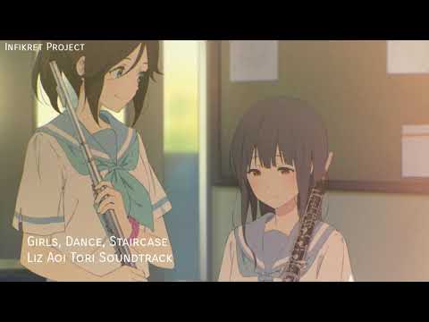 Liz to Aoi Tori girls,dance,staircase Yutaka Ono