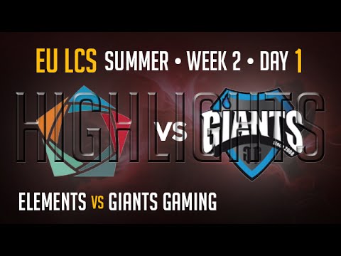 Elements vs Giants Gaming HIGHLIGHTS | Week 2 EU LCS Summer Split 2015 S5 | EL vs GIA W2
