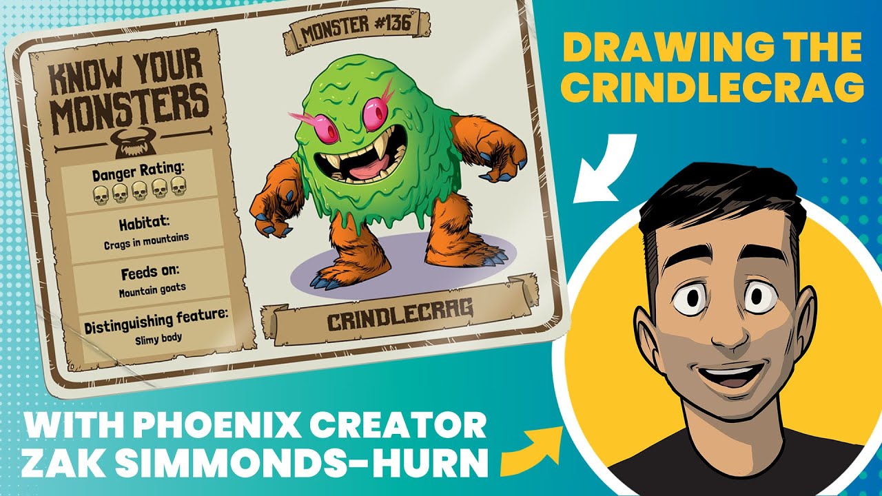 How To Draw A Walking Green Slime Monster – The Crindlecrag
