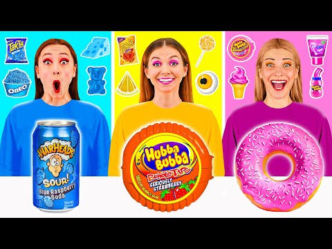 Food of The Same Colors Challenge | Funny Challenges by PaRaRa