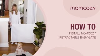 How to Install Momcozy Retractable Baby Gate