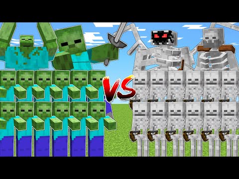 ZOMBIES vs SKELETON ARMY